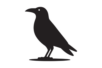 Crow vector silhouette artwork 