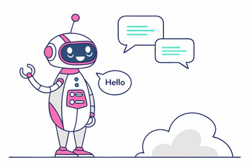 smart talking cartoon robot 