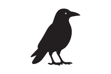Crow vector silhouette artwork 
