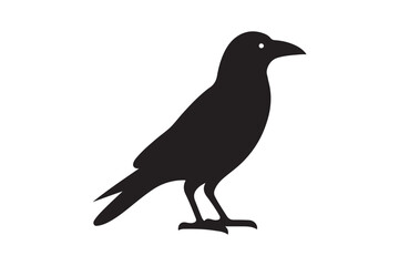 Crow vector silhouette artwork 