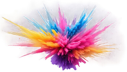 Radiant Spectrum Explosion: A Dynamic Celebration of Vibrant Colors, Energy, and Creativity Unleashed in a Mesmerizing Burst of Multicolored Clouds on Canvas