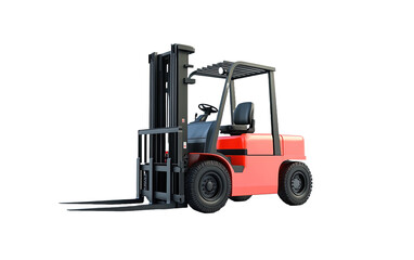 Forklift on transparent or white background,png