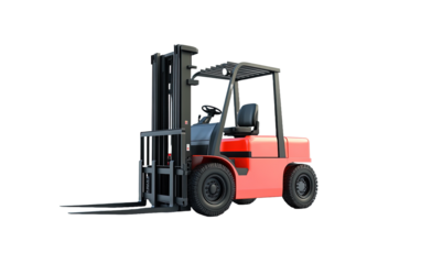 Forklift on transparent or white background,png