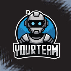 Robo Future Mascot Team Esports Logo