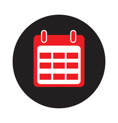 Calendar icon vector illustration. Calendar symbol .