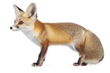 Fototapeta premium Red Fox Standing, Alert, Wild Animal, Furry
