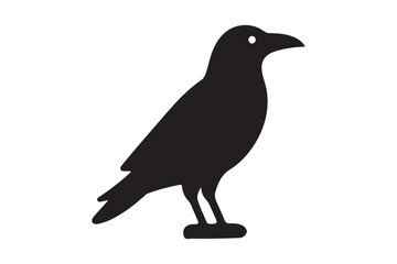 Crow vector silhouette artwork 
