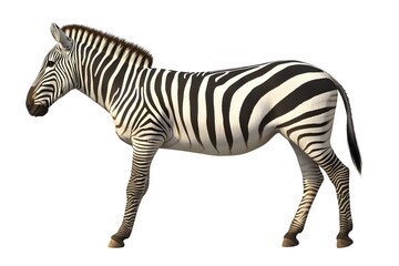 Fototapeta premium Stripes of a Zebra: Wild Equine Beauty