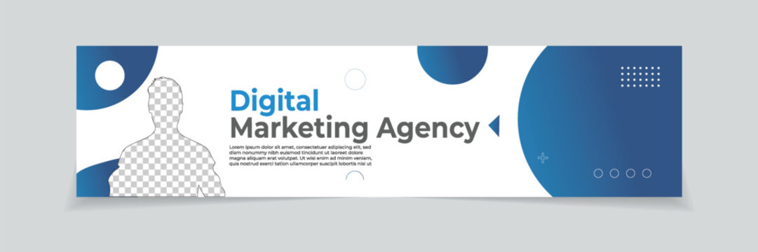 Premium LinkedIn Banner Cover Template Vector Minimal Design