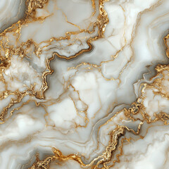 Gold white marbel effect seamless texture