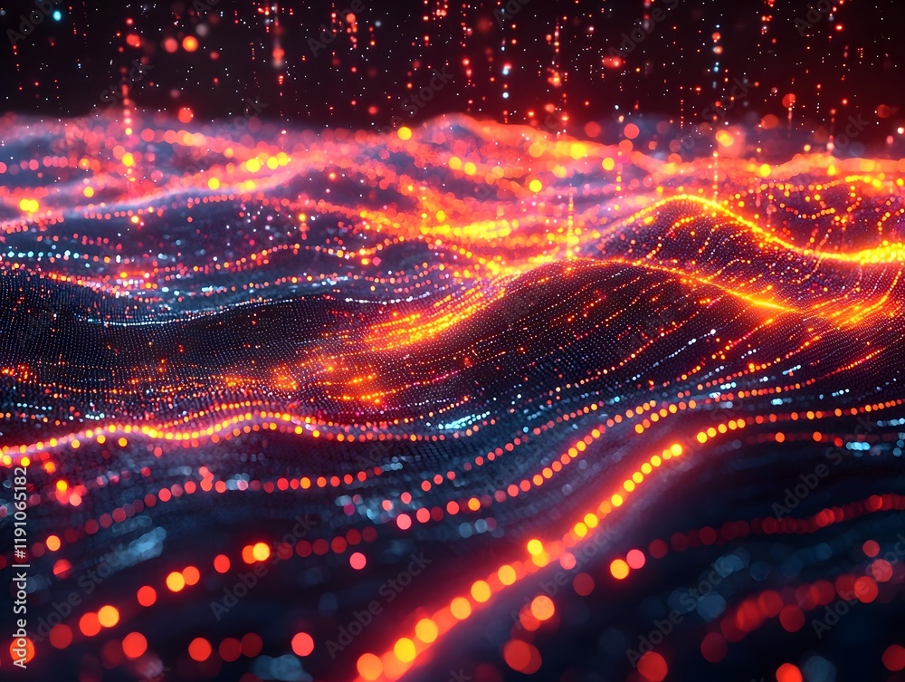 Poster sentiment analysis 3d data visualization with emotion based color clusters