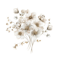 Beautiful Flower Clipart Vector Illustration - Floral Design for Graphics