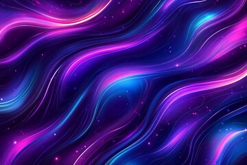 Abstract waves of vibrant colors in a cosmic-inspired design.