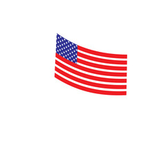 amercan flag icon graphic