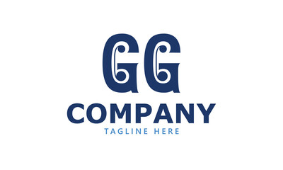 GG G gg initial logo | initial based abstract modern minimal creative logo, vector template image. luxury logotype logo, real estate homie logo. typography logo. initials logo