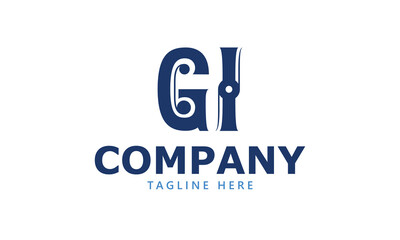 GI G gi initial logo | initial based abstract modern minimal creative logo, vector template image. luxury logotype logo, real estate homie logo. typography logo. initials logo