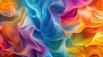 Obraz premium Abstract digital landscape featuring smooth,