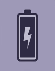 battery icon isolated on white background