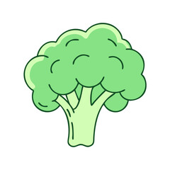 broccoli vector icon, broccoli vector illustration - simple illustration of broccoli, perfect for logos and iconsbroccoli 