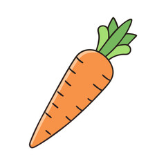 carrot vector icon, carrot vector illustration - simple illustration of carrot, perfect for logos and icons carrot