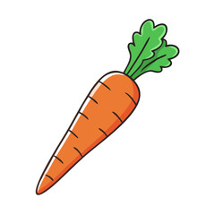 carrot vector icon, carrot vector illustration - simple illustration of carrot, perfect for logos and icons carrot