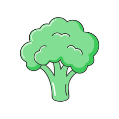 broccoli vector icon, broccoli vector illustration - simple illustration of broccoli, perfect for logos and iconsbroccoli 