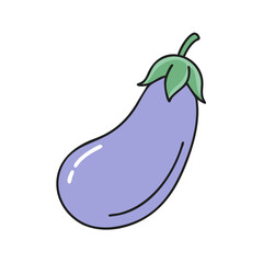eggplant vector icon, eggplant vector illustration - simple illustration of eggplant, perfect for logos and iconseggplant 