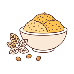 grains quinoa rice vector icon, grains quinoa rice vector illustration - simple illustration of grains quinoa rice, perfect for logos and iconsgrains quinoa rice 