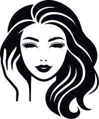 lady vecor, lady icon, lady silhouette,woman, hair, face, beauty, vector, fashion, illustration, art, lady, lips, silhouette, head, drawing, sketch, design, glamour, hairstyle, style, long, eyes, mode
