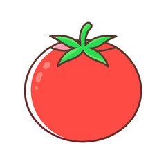 tomato vector icon, tomato vector illustration - simple illustration of tomato, perfect for logos and iconstomato 