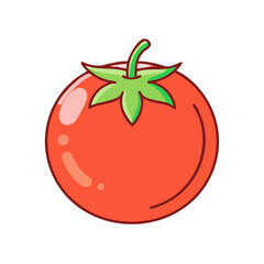 tomato vector icon, tomato vector illustration - simple illustration of tomato, perfect for logos and iconstomato 