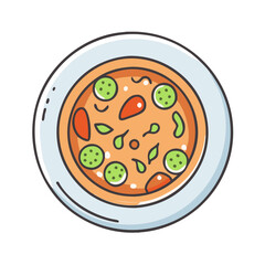 vegetable soup vector icon, vegetable soup vector illustration - simple illustration of vegetable soup, perfect for logos and iconsvegetable soup 