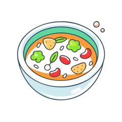 vegetable soup vector icon, vegetable soup vector illustration - simple illustration of vegetable soup, perfect for logos and iconsvegetable soup 
