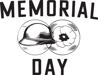 Memorial day T-shirt design, Happy Memorial Day. Beautiful modern greeting card with American flag.