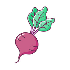 beetroot vector icon, beetroot vector illustration - simple illustration of beetroot, perfect for logos and iconsbeetroot 