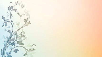 Obraz premium Delicate Floral Design on Pastel Background