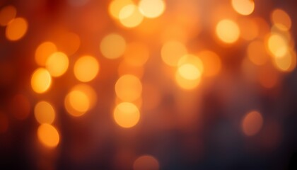 Warm Amber Bokeh: A Dreamy, Hazy Light Abstract