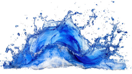 Obraz premium Splash of sea wave transparent background