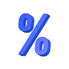 Percent icon 3d discount symbol. App icon for web shopping