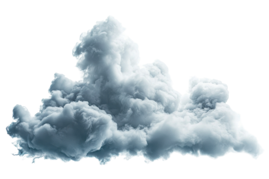 Majestic Voluminous Cloud in a Bright Sky