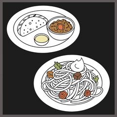 illustration of a pizza