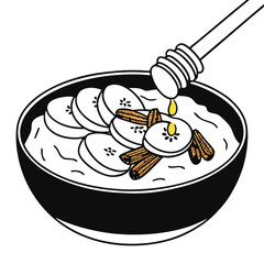 illustration of a spoon with a fork