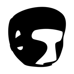 Boxing helmet icon. Vector image