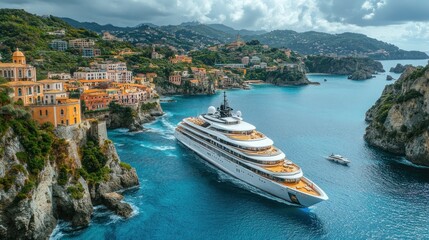 Luxury Yacht Cruising the Amalfi Coast: A Majestic Voyage