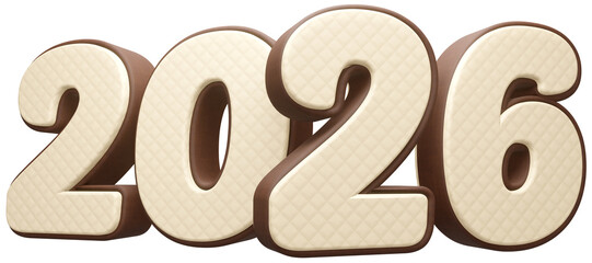 2026 com fundo transparente - Textura Tecido Estofado