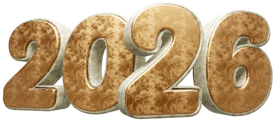 2026 com fundo transparente - Textura Madeira