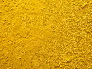 Naklejka premium Textured Yellow Plaster Wall Background - Abstract Architectural Photography