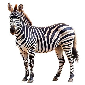 Fototapeta zebra isolated on white
