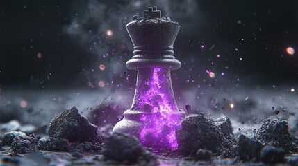 The Reign of the Purple King: A Digital Chess Masterpiece