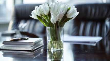 Modern office workspace featuring ergonomic furniture and collaborative design elements